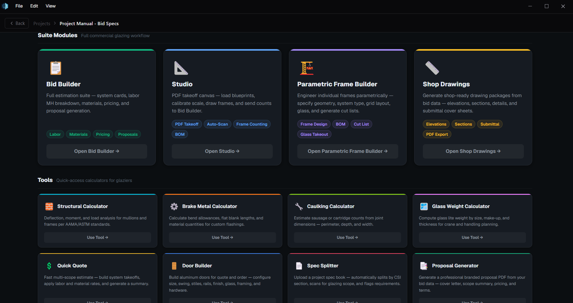 Suite Home — Modules and Tools